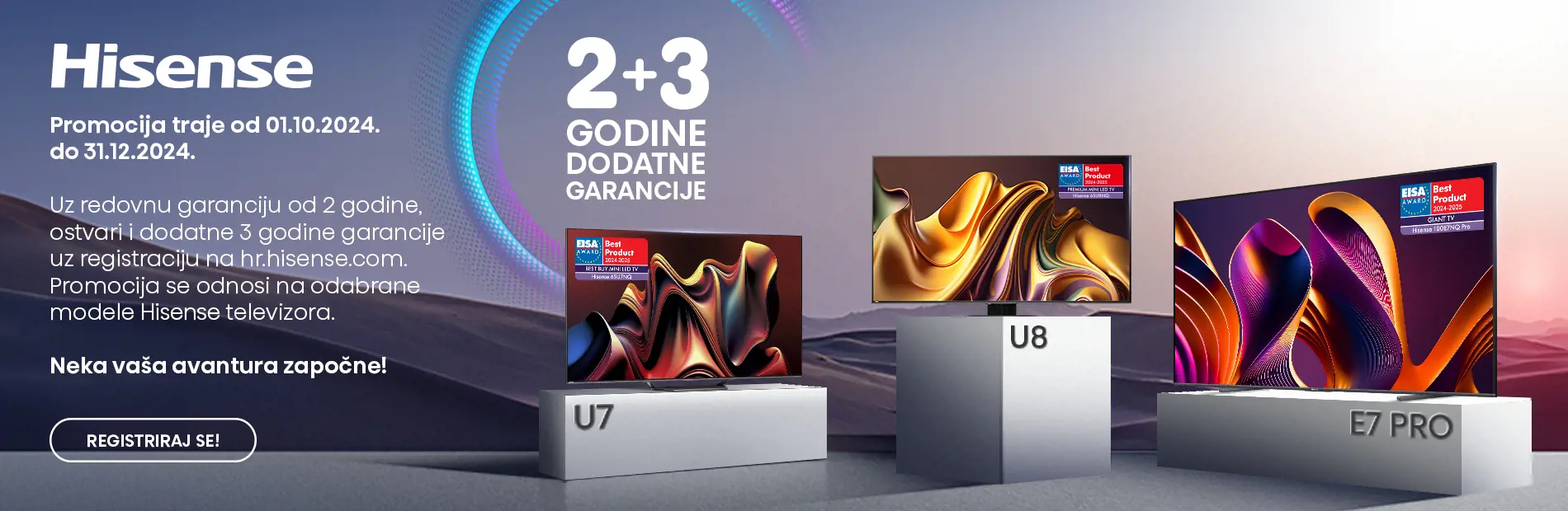 Hisense tv promocija 2+3