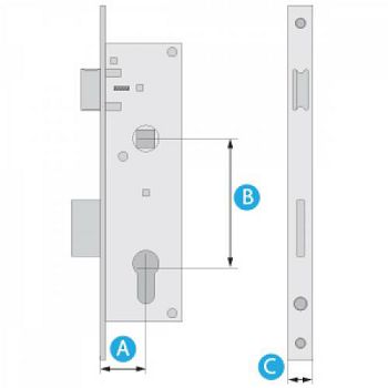 BRAVA ISEO 741/30 ZA ALUMINIJ KROMIRANA FE 741303 #