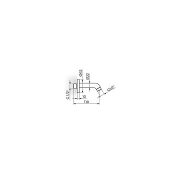 ROSAN TUŠ PRIKLJUČAK 110 MM PTRKUZ3