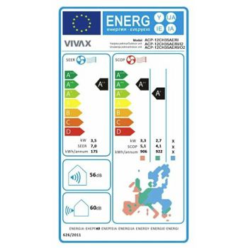 KLIMA UREĐAJ VIVAX ACP-12CH35AENI 3,52kW/3,81kW KOMPLET