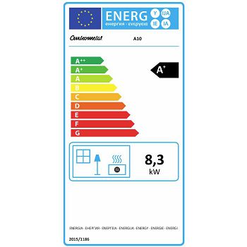 KAMIN NA PELET CENTROPELET A-10B 3,7kW-8,3kW BIJELI