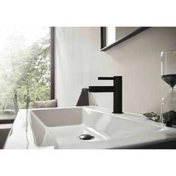 HANSGROHE SLAVINA ZA UMIVAONIK FINORIS 100 CLIK-CLACK, CRNA MAT 76010670