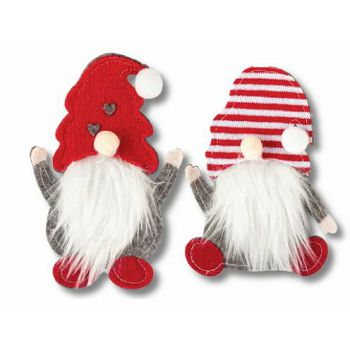 DRŽAČ PRIBORA ZA JELO BOŽIĆNI SWEDEN GNOME RED / SET 2 KOM