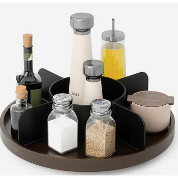 ORGANIZATOR BELLWOOD LAZY SUSAN  crno / smeđe