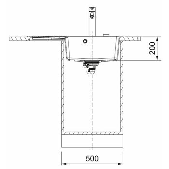 SUDOPER FRANKE D CNG 611-78 A LIJEVI BLACK COLLECTION