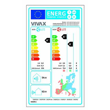 KLIMA UREĐAJ VIVAX ACP-09CH25AEQIs R32 2.64kW/2,93kW KOMPLET